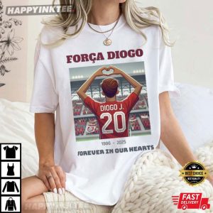 Força Diogo Jota Forever in Our Hearts Memorial T Shirt (4)