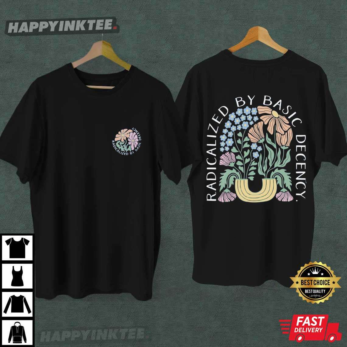 Social Justice Radicalized By Basic Decency Retro T-Shirt Social Justice Radicalized By Basic Decency Retro T-Shirt