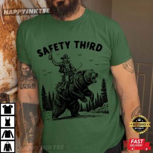 Safety Third Funny Grizzly Bear Yellowstone Park T Shirt (2)