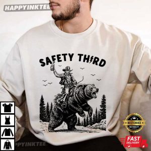 Safety Third Funny Grizzly Bear Yellowstone Park T Shirt (3)