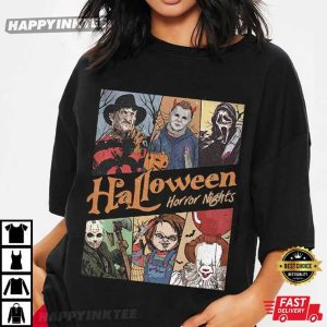 Retro Horror Characters Halloween Horror Nights T-Shirt