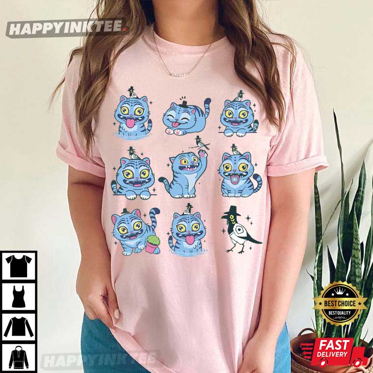 Cute Derpy The Tiger And Bird KPop Demon Hunters T-Shirt Cute Derpy The Tiger And Bird KPop Demon Hunters T-Shirt