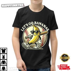 Let's Go Bananas Baseball Sports Team Mascot T Shirt (3)