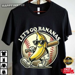 Let's Go Bananas Baseball Sports Team Mascot T Shirt (4)