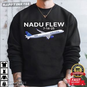 United Flight 1584 Nadu Flew 7 14 25 T Shirt (2)