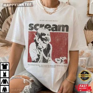Scream Scary Movie Vintage Graphic T Shirt (2)