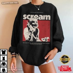 Scream Scary Movie Vintage Graphic T Shirt (3)