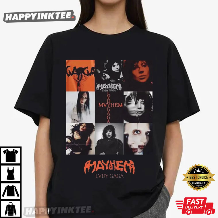 Lady Gaga The Mayhem Album Graphic T-Shirt Lady Gaga The Mayhem Album Graphic T-Shirt
