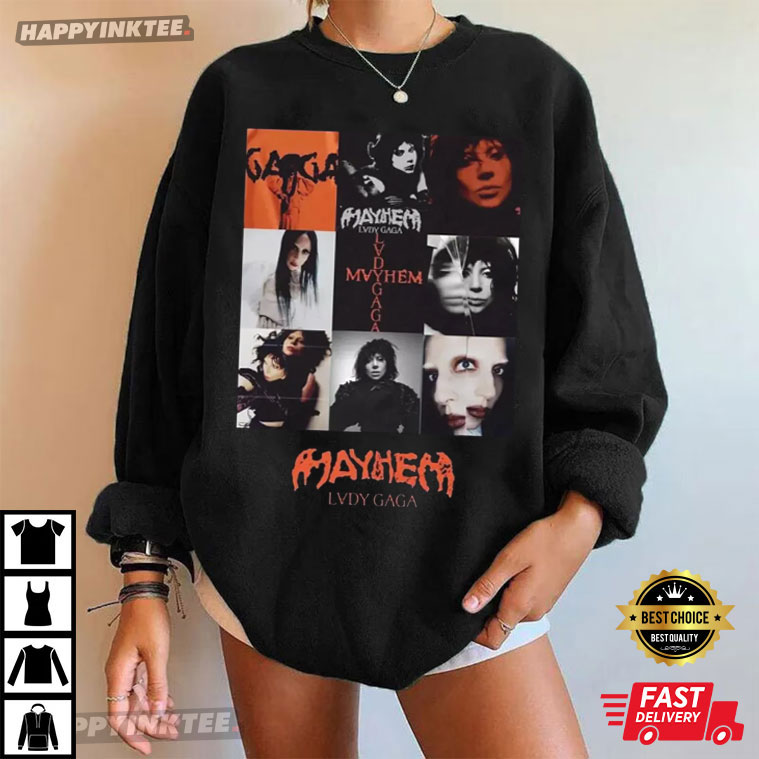 Lady Gaga The Mayhem Album Graphic T-Shirt Lady Gaga The Mayhem Album Graphic T-Shirt