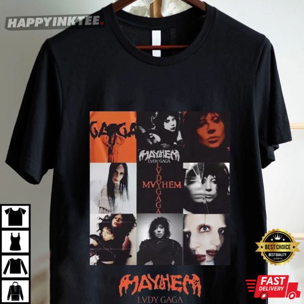 Lady Gaga The Mayhem Album Graphic T-Shirt