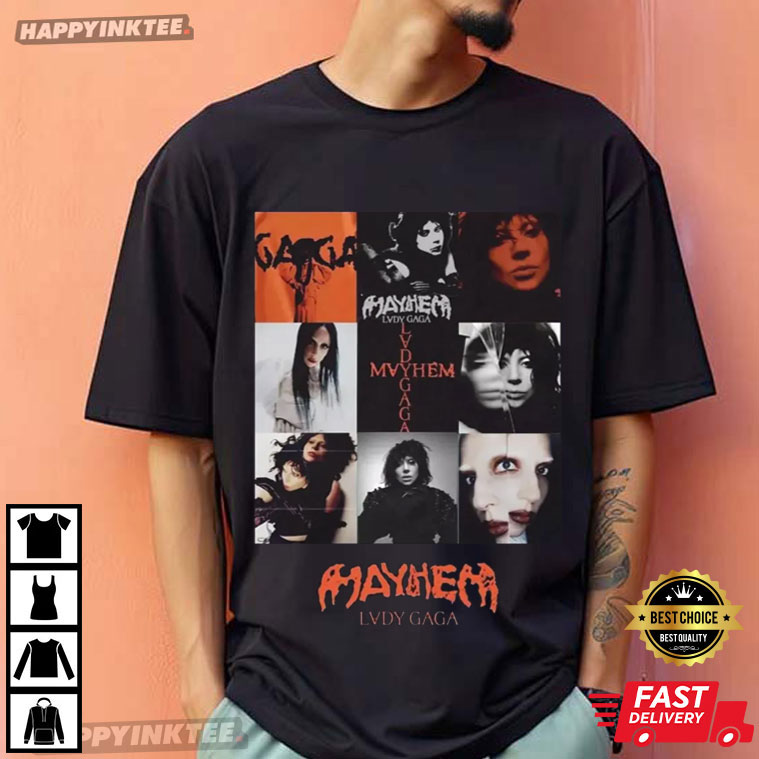 Lady Gaga The Mayhem Album Graphic T-Shirt Lady Gaga The Mayhem Album Graphic T-Shirt