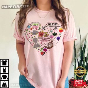 Descendants Zombies Disney World Tour Heart T-Shirt