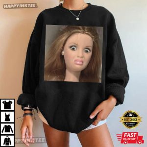Disgusted Barbie Doll Face Meme Funny T Shirt (3)