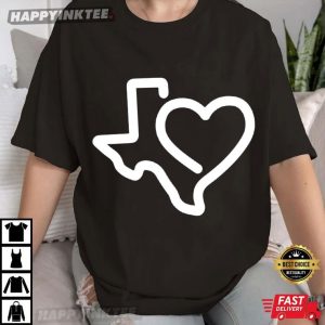 Texas Map Minimalist T-Shirt