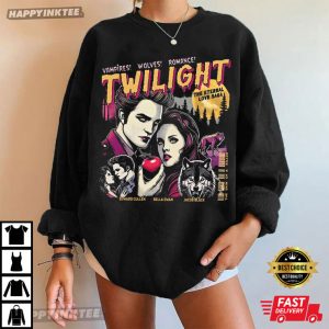 Retro Vintage Twilight Gift For Book Lover T Shirt (2)