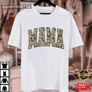 Camo Mama Mother's Day Gift T Shirt (4)
