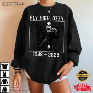 Ozzy Osbourne Black Sabbath Fly High RIP T Shirt (2)