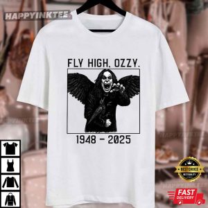 Ozzy Osbourne Black Sabbath Fly High RIP T Shirt (3)