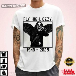 Ozzy Osbourne Black Sabbath Fly High RIP T Shirt (4)