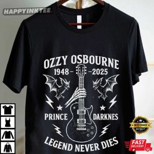 Ozzy Osbourne Prince of Darkness Memorial Gothic Rock Guitar T Shirt (3)