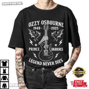 Ozzy Osbourne Prince of Darkness Memorial Gothic Rock Guitar T Shirt (4)