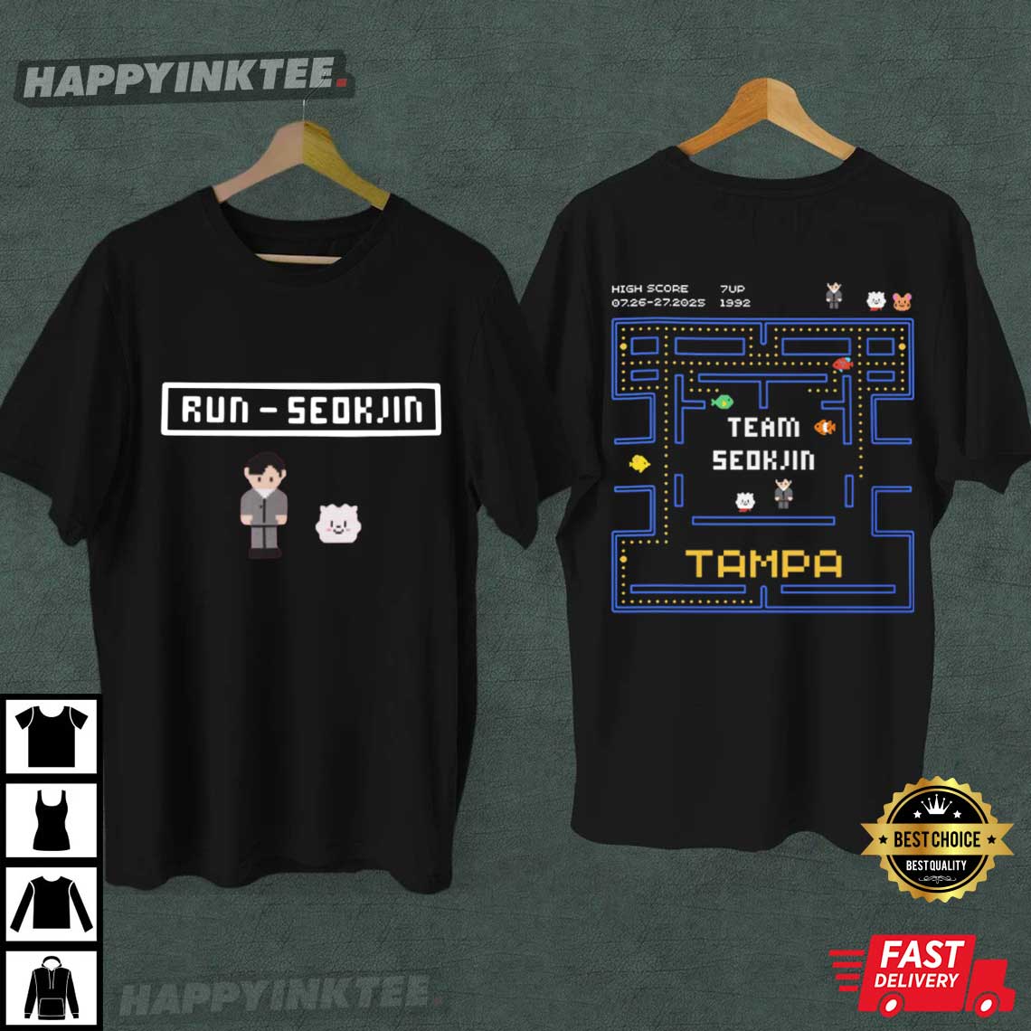 Run Seokjin Ep Tour 2025 Concert Custom T-Shirt Run Seokjin Ep Tour 2025 Concert Custom T-Shirt