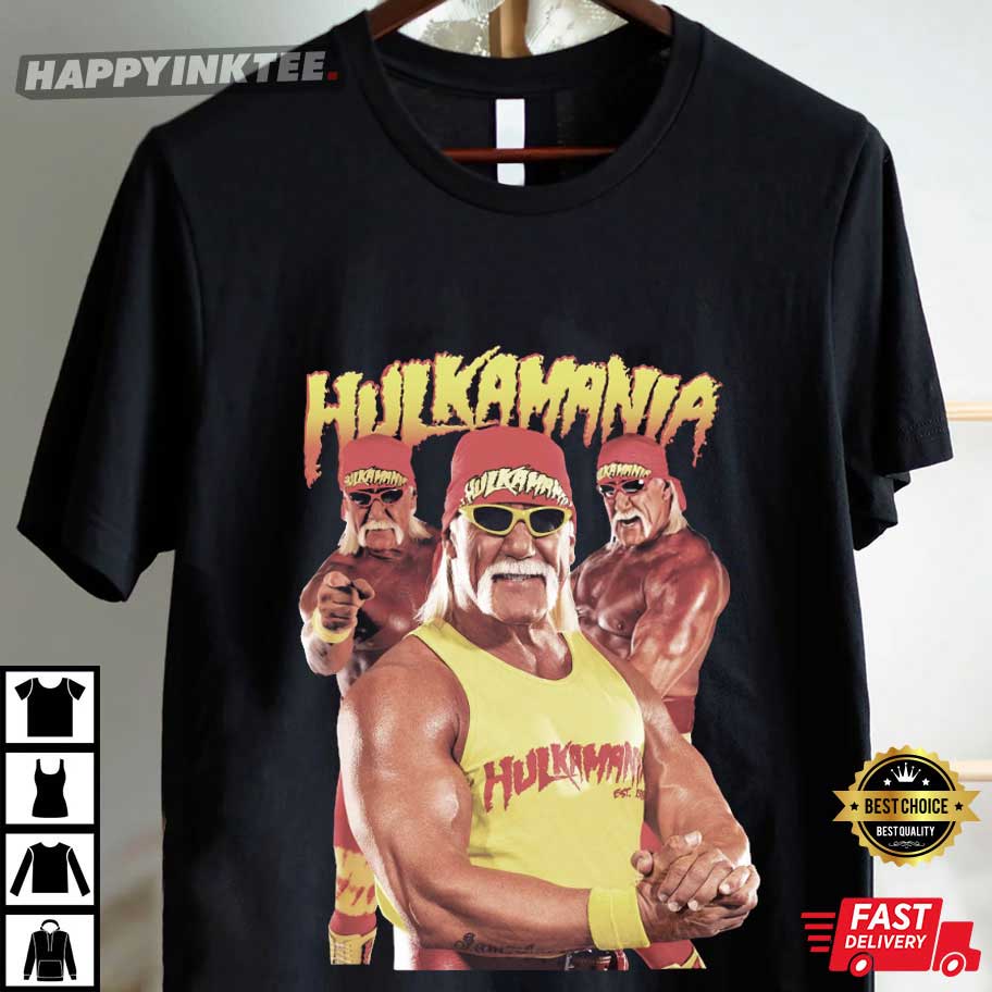 Hulk Hogan Hulkamania Wrestling T-Shirt Hulk Hogan Hulkamania Wrestling T-Shirt