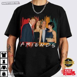 Donald Trump And Jeffrey Epstein Best Friends Parody T Shirt (2)