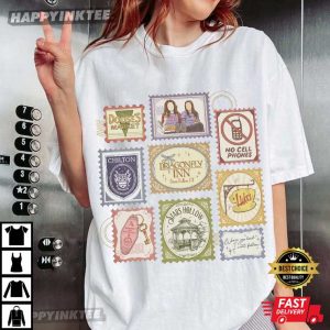 Gilmore Girls Stars Hollow Connecticut Stamps T Shirt (4)