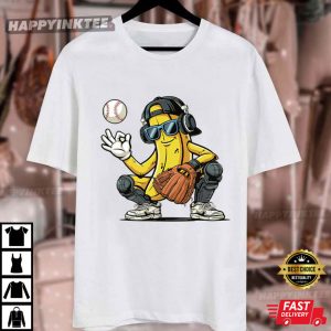 Banana Baseball Funny Catcher T Shirt (4)