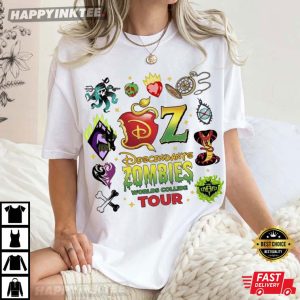 Descendants Zombies World Collide Tour Disneyland Trip T-Shirt