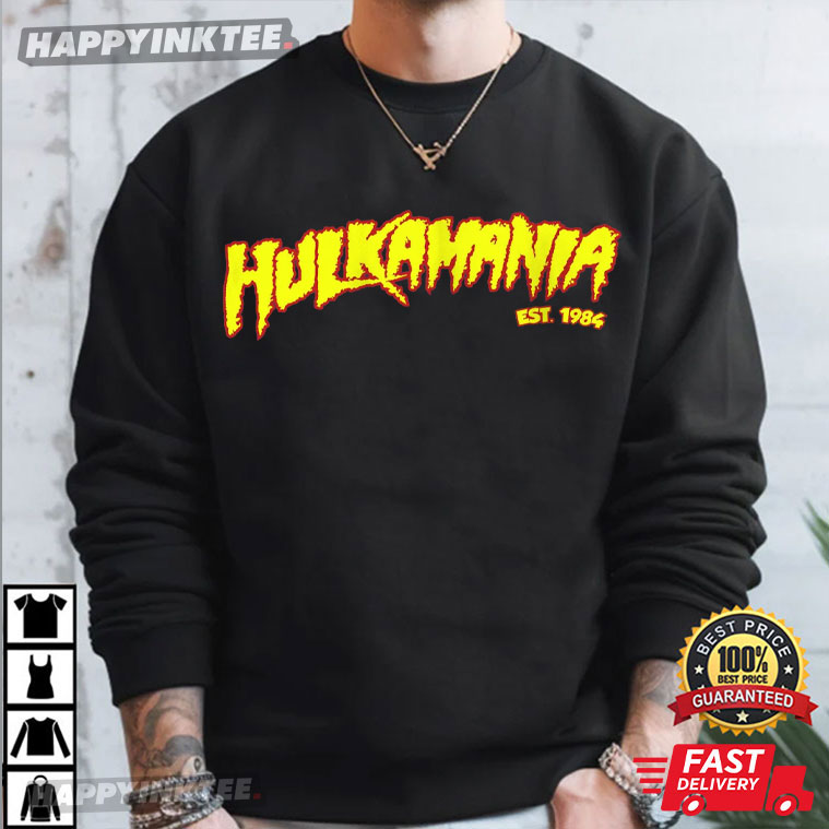 Hulkamania Hulk Hogan Wrestling Tribute 80s T-Shirt Hulkamania Hulk Hogan Wrestling Tribute 80s T-Shirt