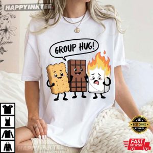 Group Hug Smore Funny Camping T Shirt (4)