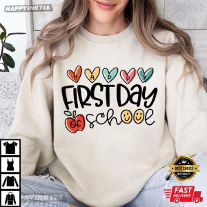 Happy First Day Of School Teacher Appreciation T Shirt (2)