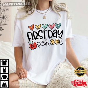 Happy First Day Of School Teacher Appreciation T Shirt (3)