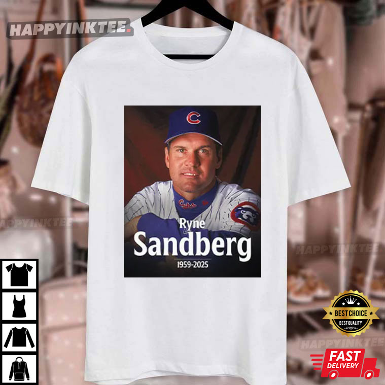 Ryne Sandberg Chicago Cubs 1959 2025 T-Shirt Ryne Sandberg Chicago Cubs 1959 2025 T-Shirt