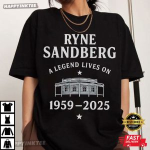 Ryne Sandberg A Legend Lives On Cubs Legend T-Shirt