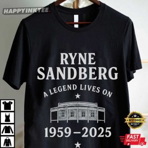 Ryne Sandberg A Legend Lives On Cubs Legend T Shirt (3)