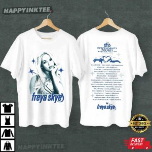 Disney Freya Skye Nova Descendants Zombies Worlds Collide Tour T Shirt (2)