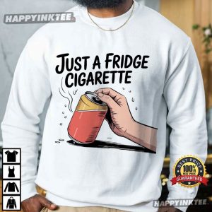 Just A Fridge Cigarette Funny Retro Beer Can Diet Coke T Shirt (3)