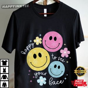 Teacher Back To School Happy To See Your Face T Shirt (3)