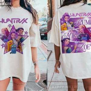 Huntrix KPop Demon Hunters Mira Rumi Joey T Shirt (2)