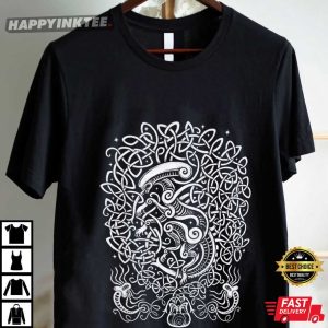 Knotwork Xenomorph Celtic Knotwork Alien T Shirt (2)