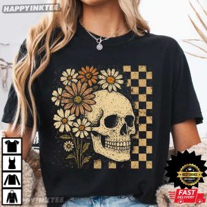 Floral Skeleton Halloween Comfort Colors T-Shirt