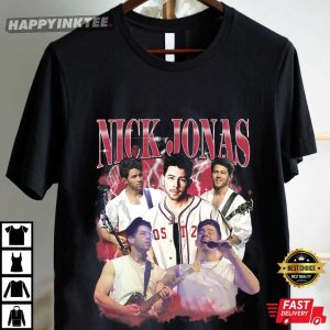 Nick Jonas Jonas Brothers Vintage Bootleg T Shirt (4)