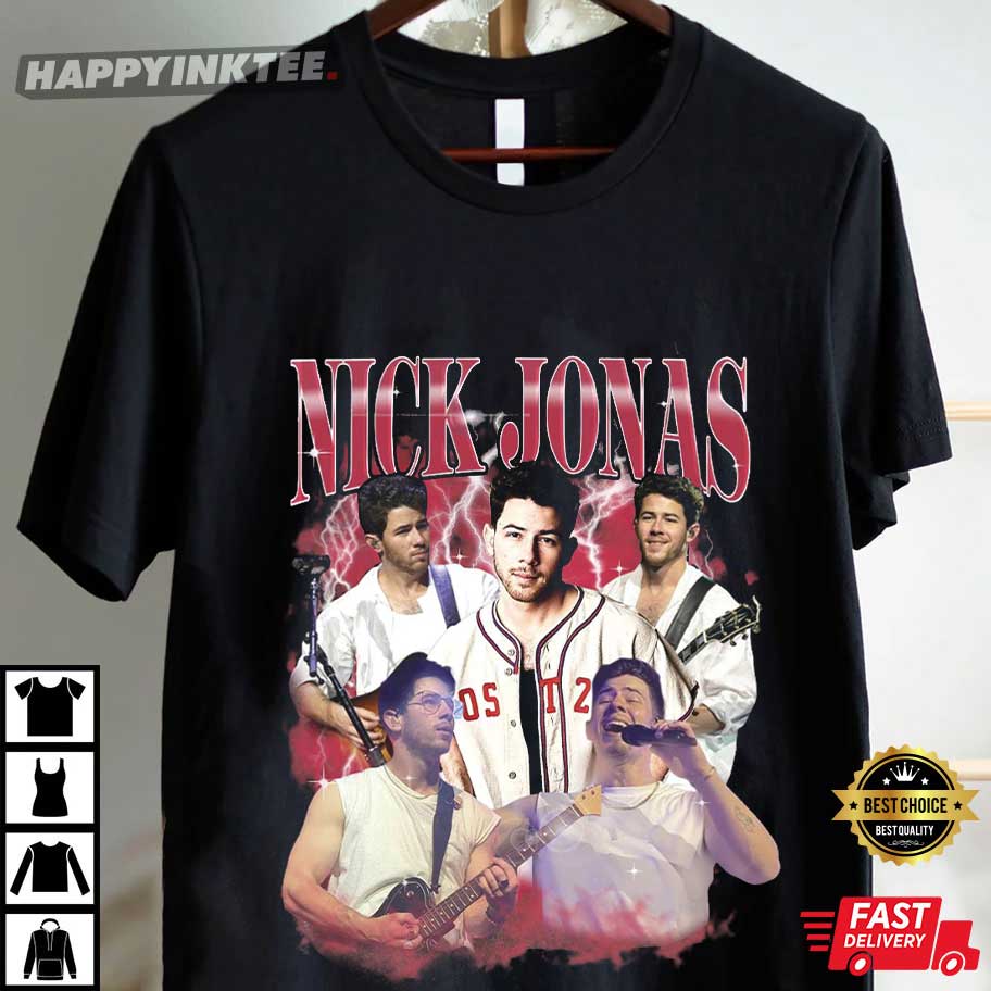 Nick Jonas Jonas Brothers Vintage Bootleg T-Shirt Nick Jonas Jonas Brothers Vintage Bootleg T-Shirt