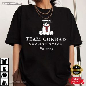 Team Conrad Junior Mint Bear Cousins Beach Est 2009 T-Shirt