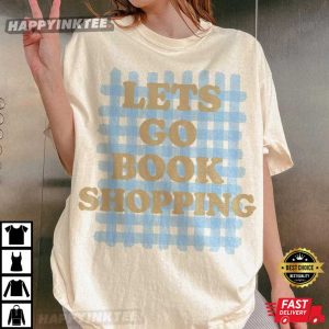 Lets Go Book Shopping Gift For Book Lover T Shirt (1)