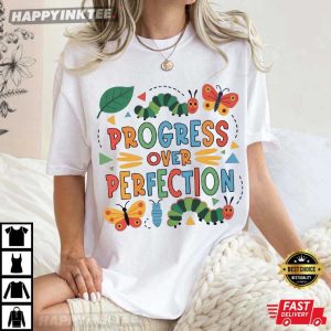 Progress Over Perfection Special Education Teacher BCBA Gift T-Shirt