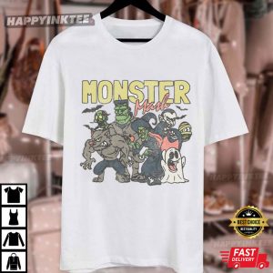 Retro Halloween Monster Mash T Shirt (2)